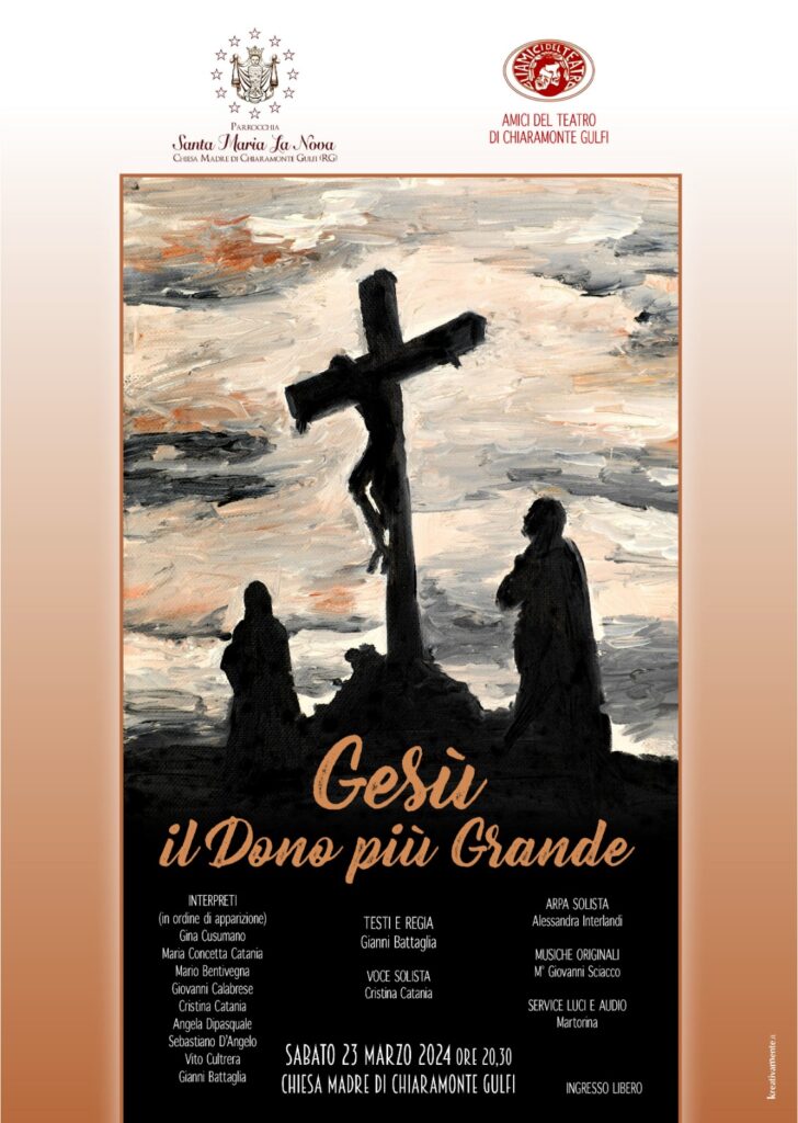 Teatro, "Gesù, il dono più grande" a Chiaramonte Gulfi