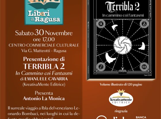 Libri, Terribla2 di Emanuele Cavarra sarà presentato sabato 30 novembre a Ragusa